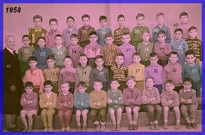 ECOLE JEAN MACE GARCONS 1958 CE2 M_ GONZALES